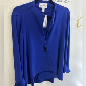 Joseph Ribkoff Royal blue lightweight jacket throw size 12